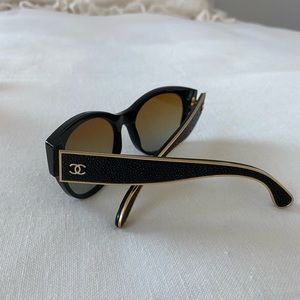 Chanel sunglasses with original lenses, packaging, and case